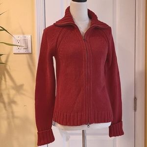 GAP Cable Knit Double Zipper Sweater Size S